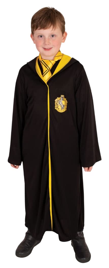 Rubie's H-701676M Déguisement Poufsouffle Harry Potter Hufflepuff Costume, Solid, Black, 7-10 Years