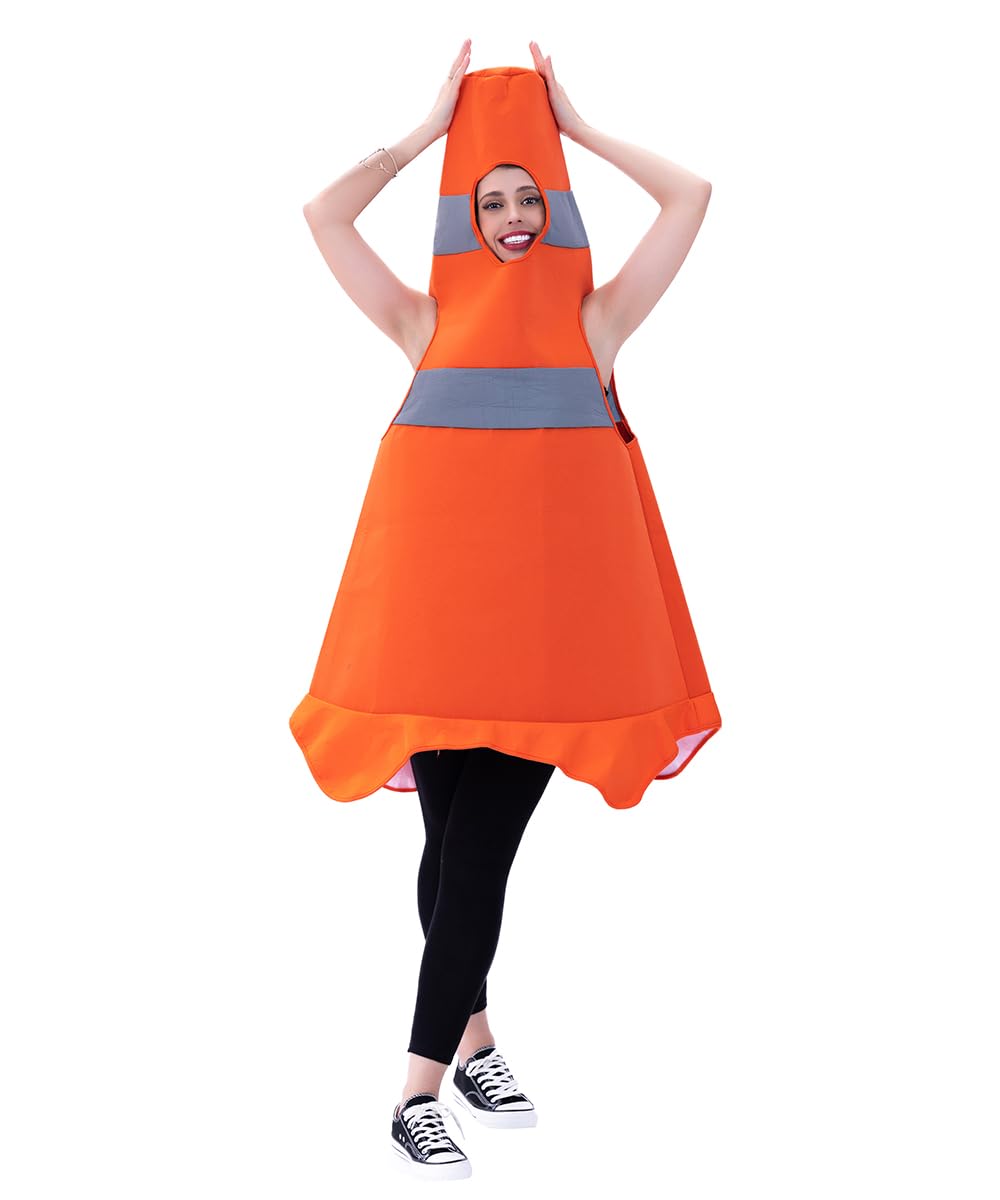 Adults Traffic Cone Costume for Women and Men - Funny Construction (image 7)
