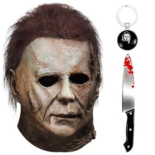 Michael Myers mask set with knife prop, style 1, Maryparty