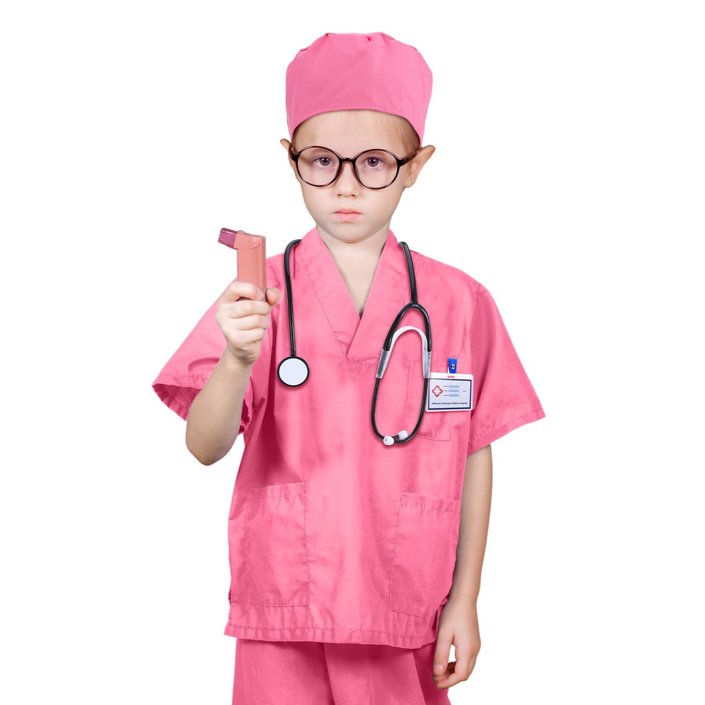 GSrenyu 8 Piece 120cm Kids Doctor Costume Set