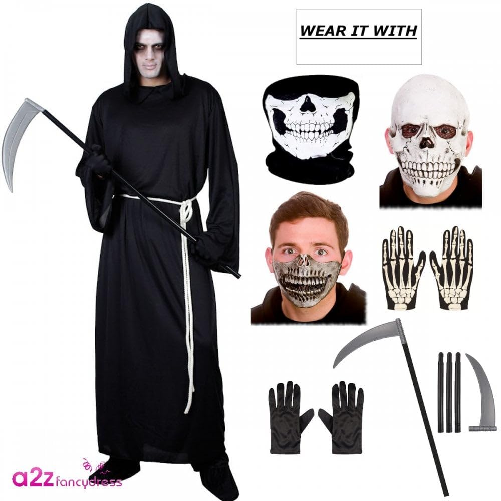 Wicked Costumes Grim Reaper Costume for Halloween - Plus Size