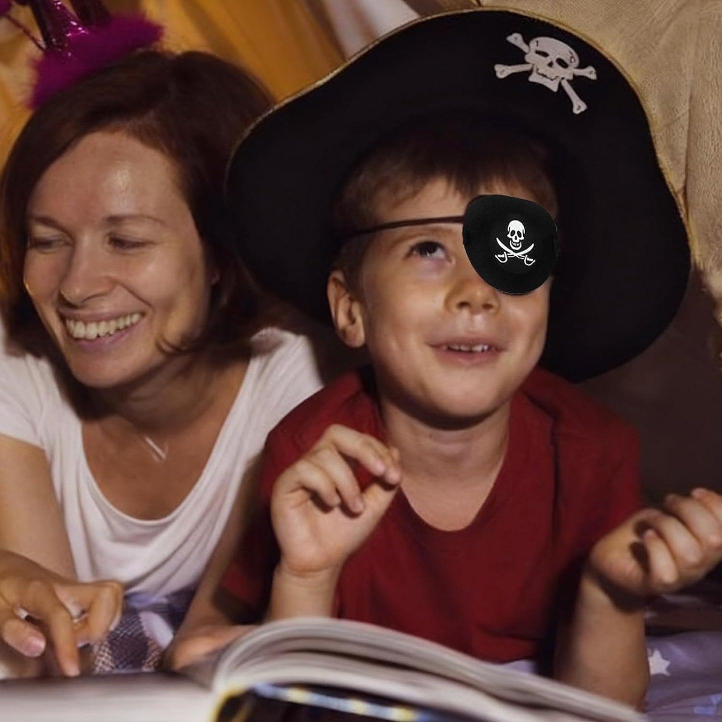 Pirate Eye Patch for Adults & Kids - Adjustable Buckle Reusable