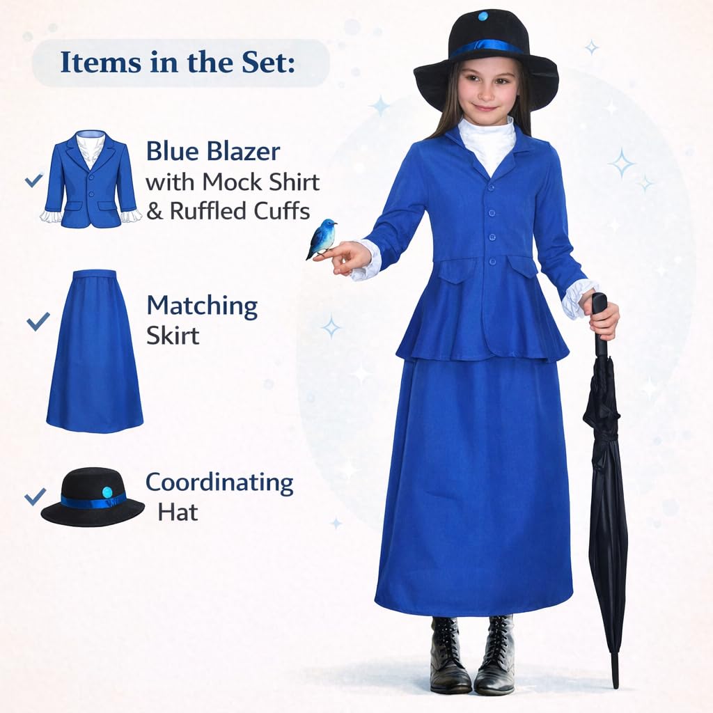 Victorian Nanny Costume for Teens - Edwardian Fancy Dress Outfit (image 6)