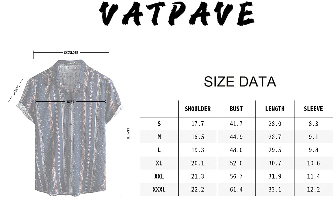 Mens Floral Hawaiian Shirts Short Sleeve Button Down Beach Shirts
