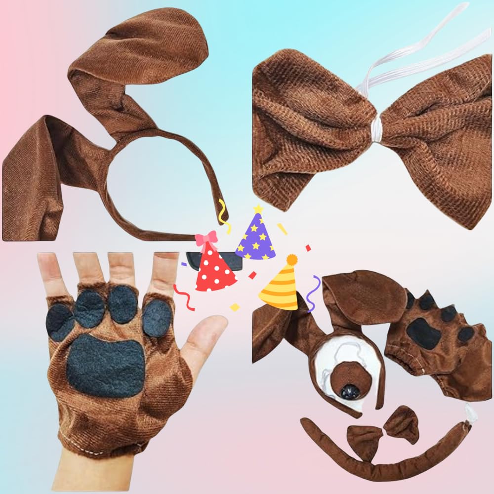 Puppy Dog Costume Set - Dachshund Dog Set Include Puppy Ears