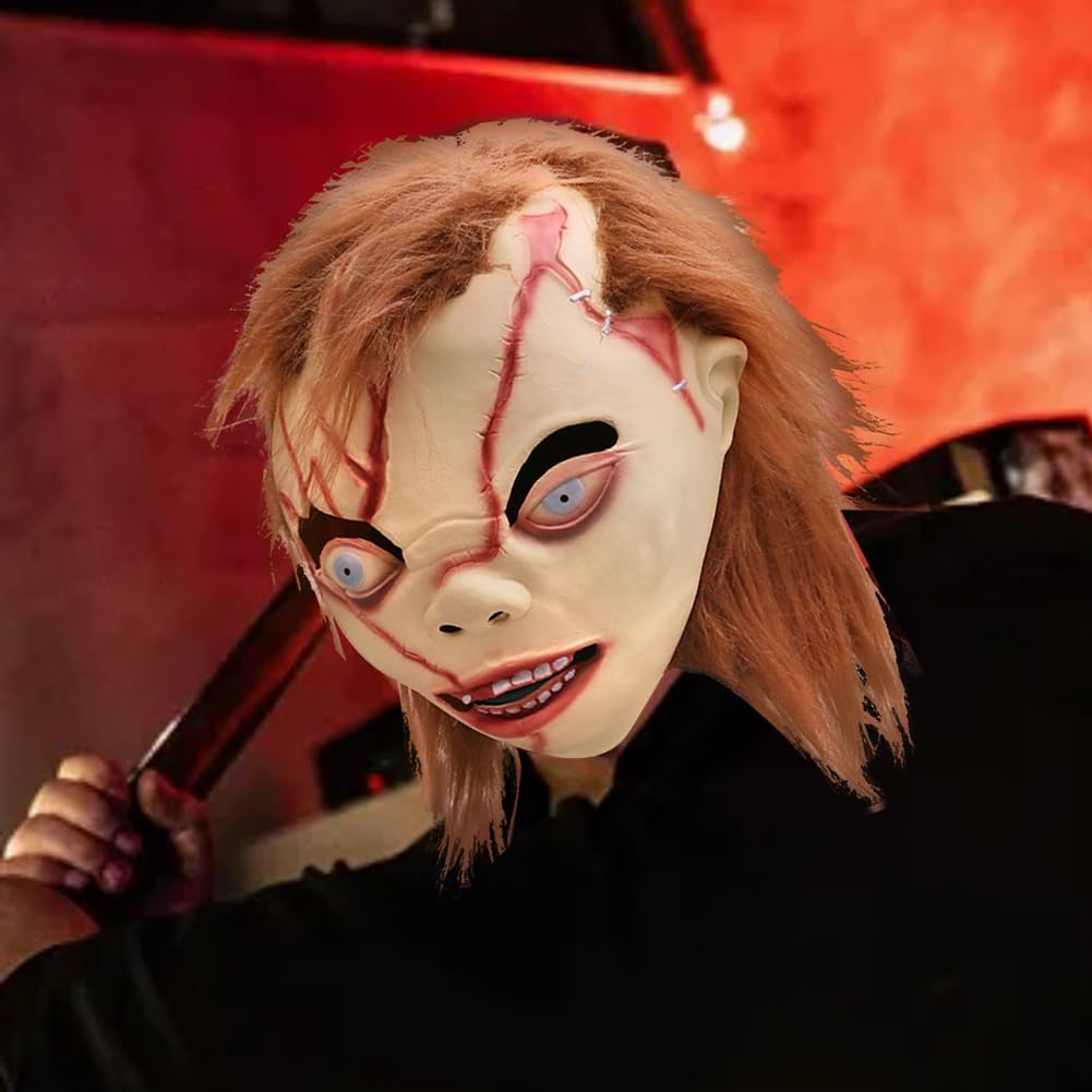 ACBAGI Chucky Halloween Mask Costume - Scary Party Mask for Halloween Kills