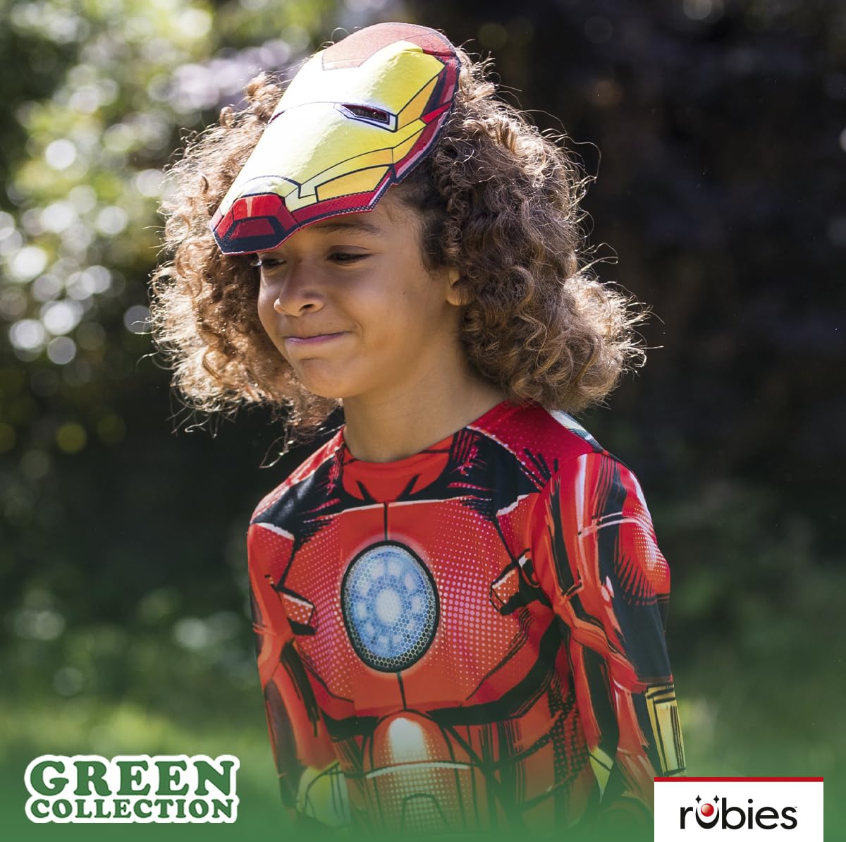 Rubies 3013223-4 Iron Man Child Costume, Green Collection Kids Fancy Dress, Boys, Multicoloured, 3-4 Years Halloween