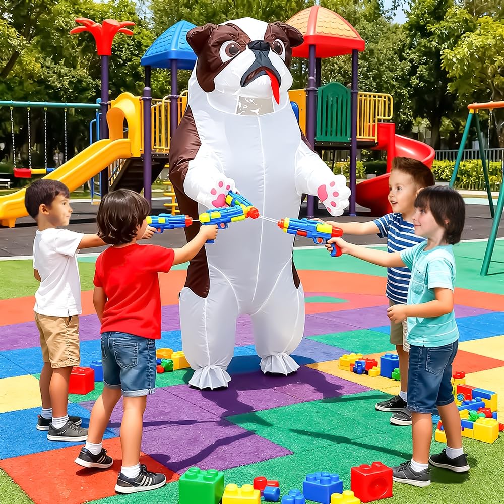 Inflatable Dog Costume for Adult Funny Blow Up Costumes Party