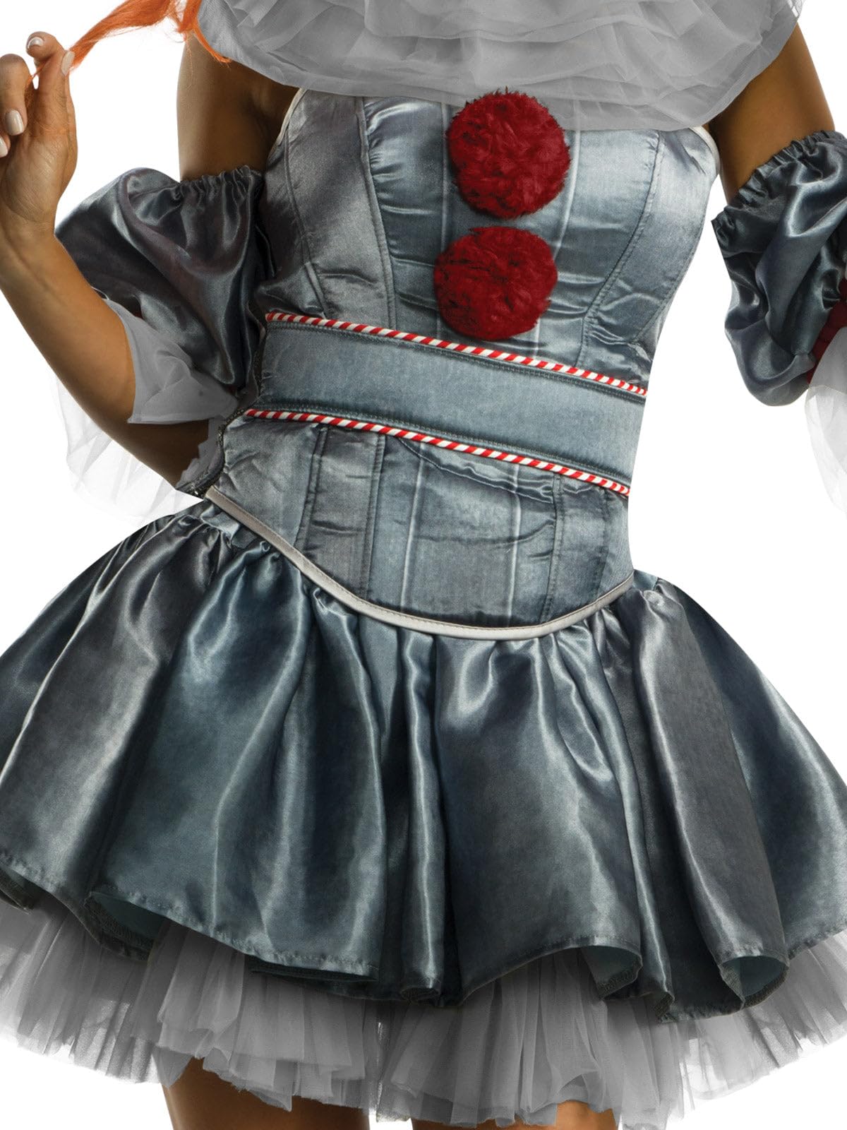 Rubies Official Pennywise IT Clown Ladies Costume, Deluxe Adult Pennywise Film, Ladies Size Large