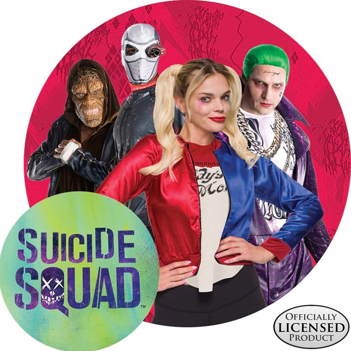 Rubies Official DC Comics Suicide Squad Harley Quinn Teenager Costume, Girls Fancy Dress Halloween Villain Costume Halloween