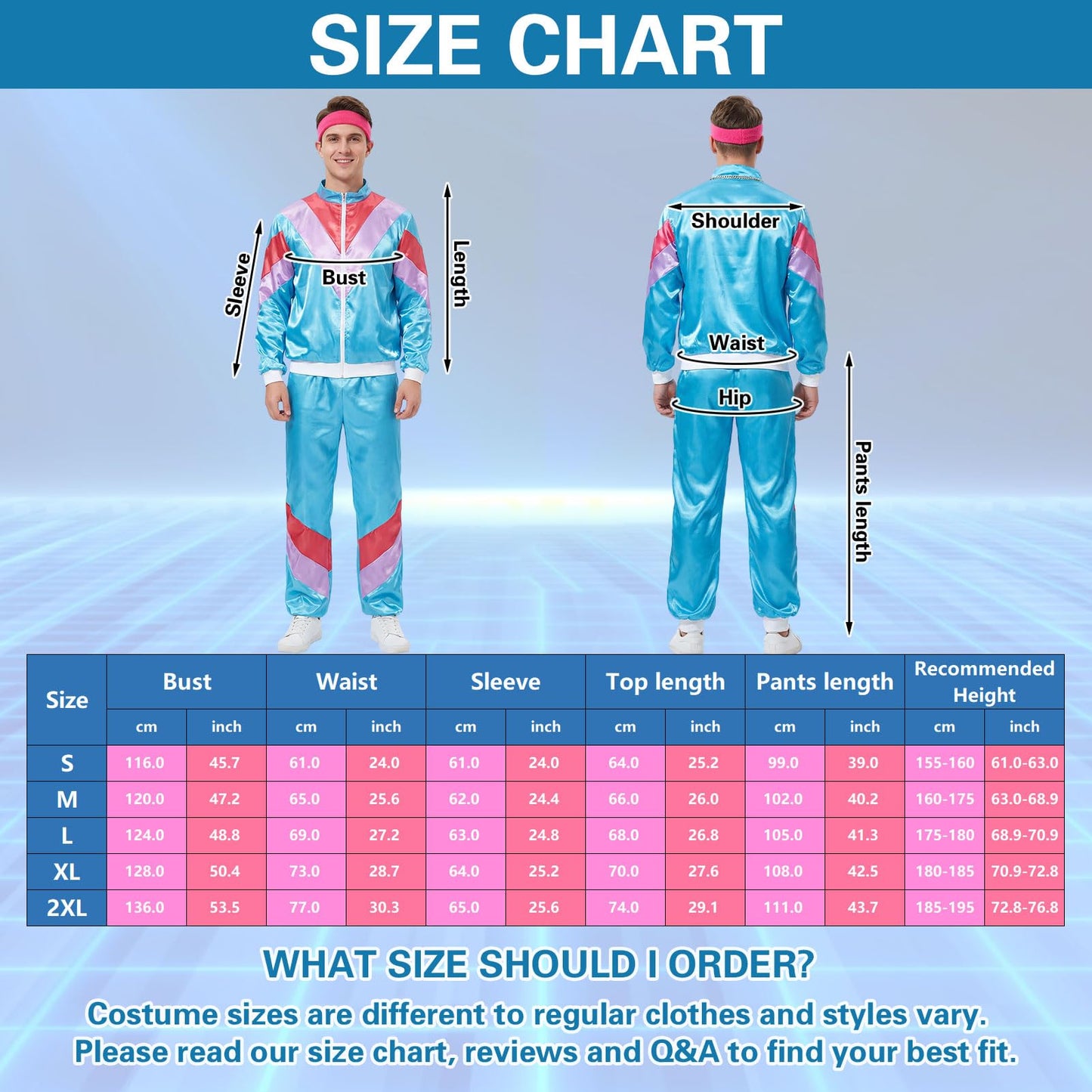 80s 90s Retro Shell Suit Tracksuit Set - Height of Fashion 4-Piece (image 7)