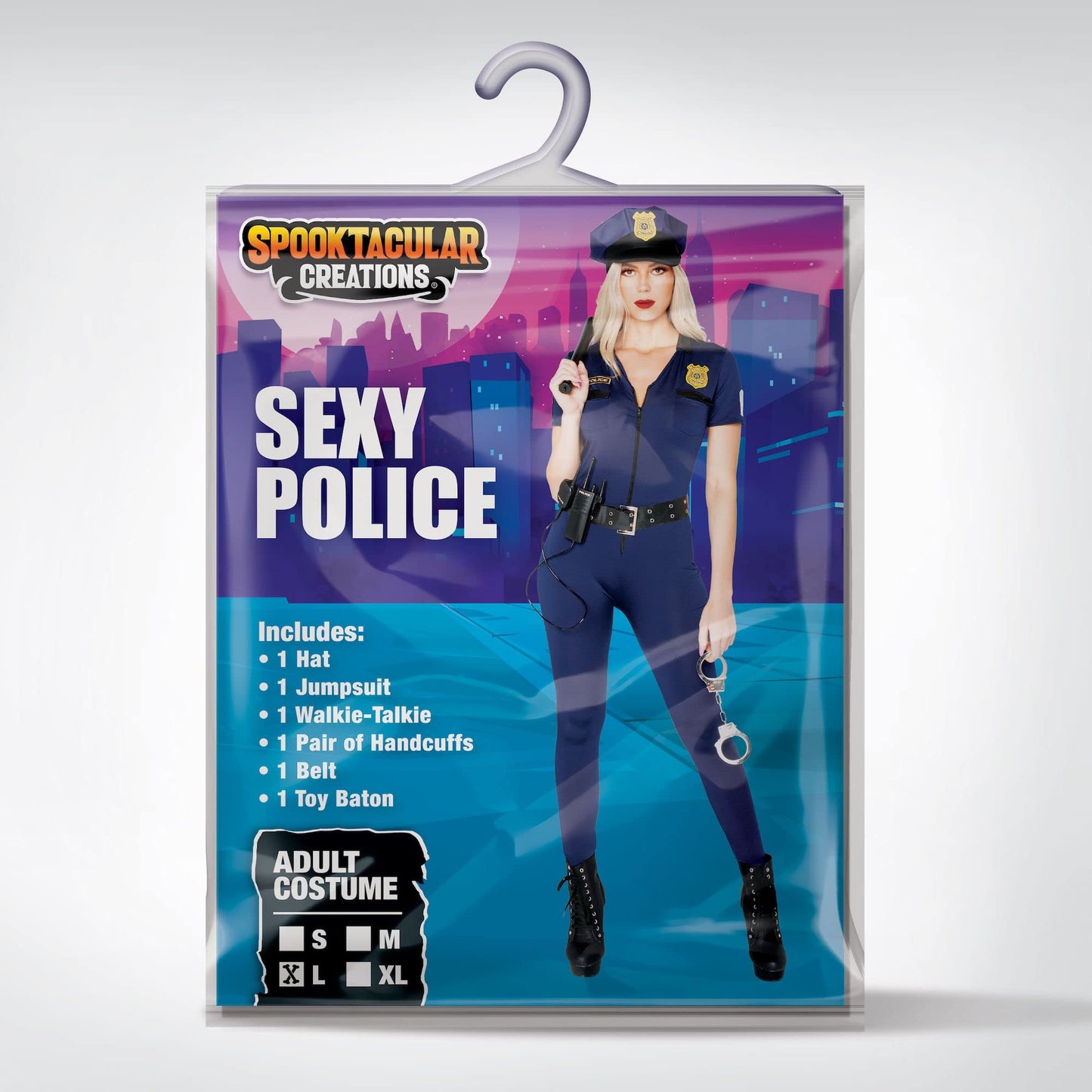 Adult Women Police Costume for Halloween Dress Up Party - Cop Role (image 8)
