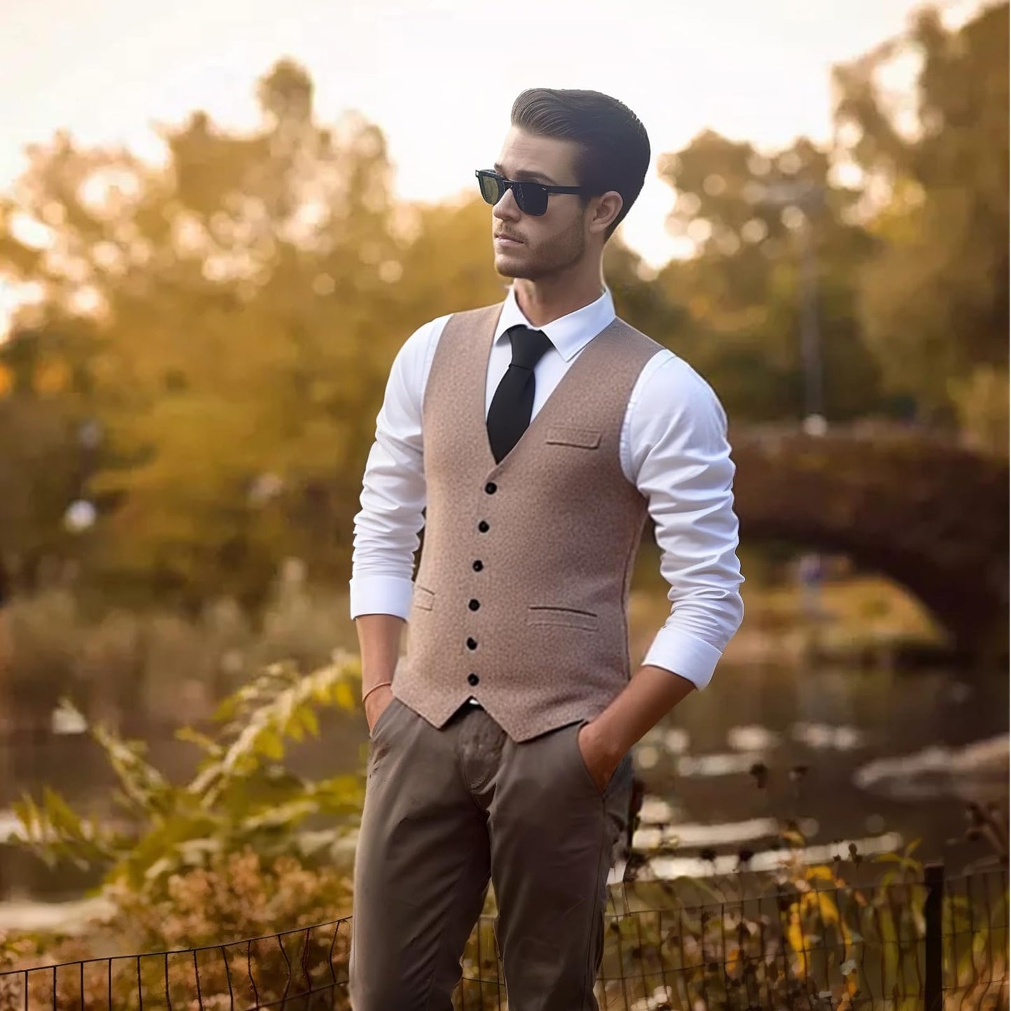 1920s Men's Costume Set for Halloween - Gatsby Fancy Dress