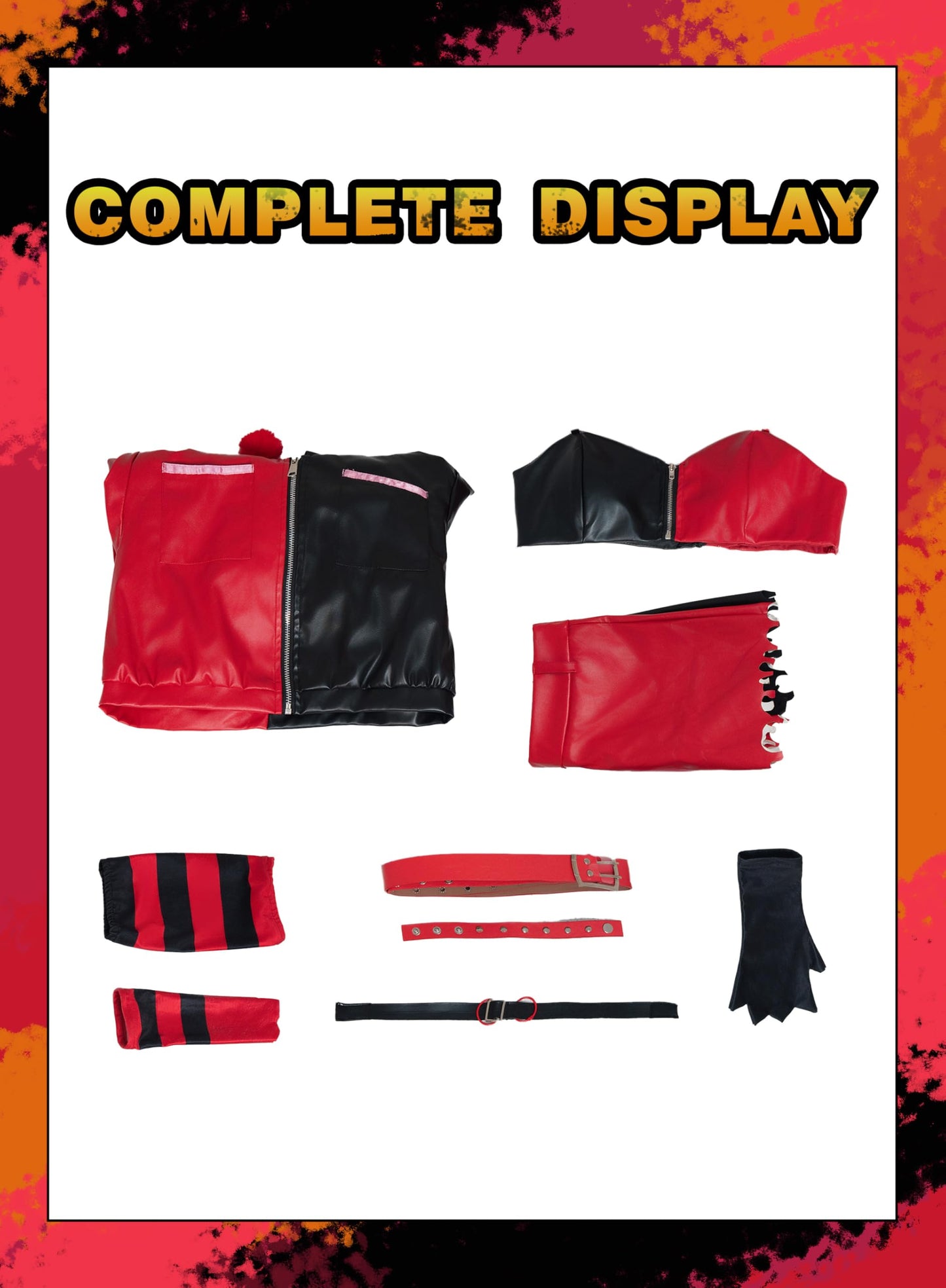 OSIAS Women Quinn Cosplay Costume (L)