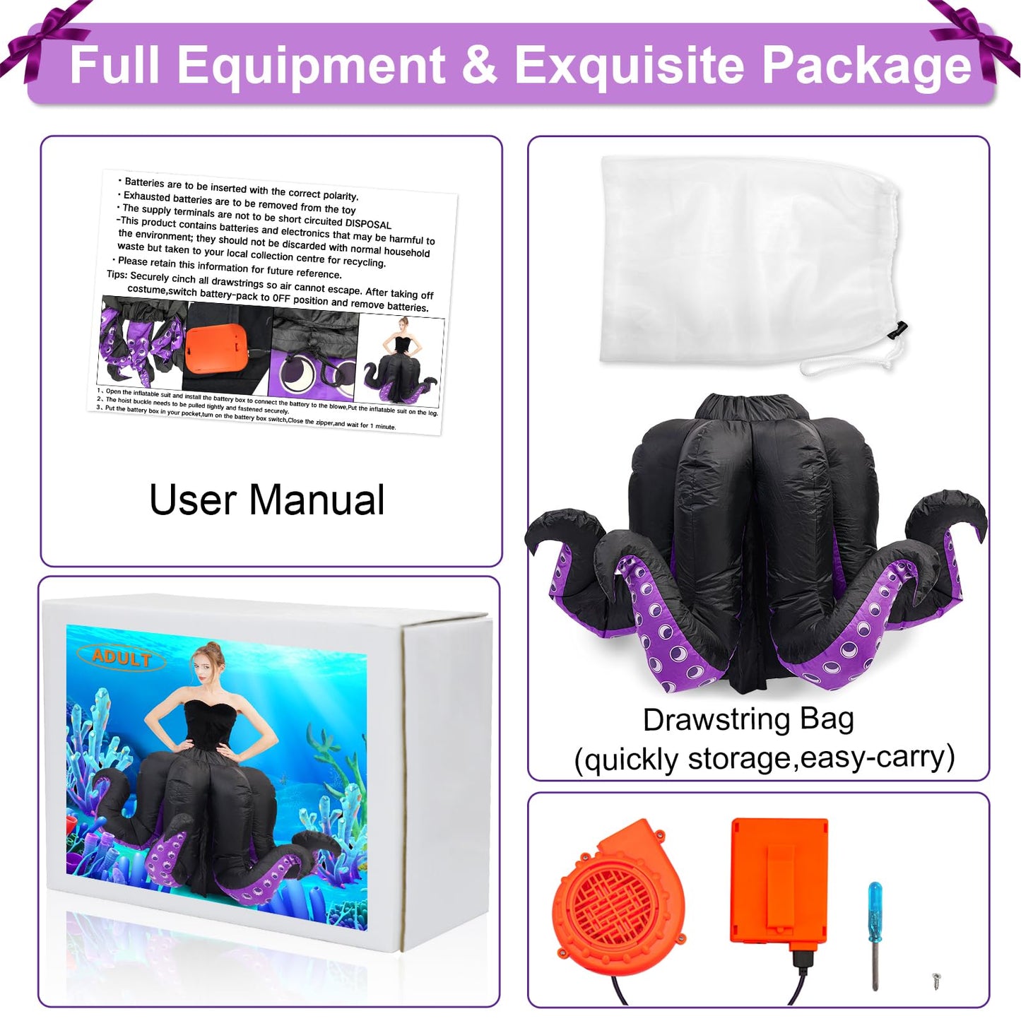 Inflatable Costume Adult Octopus Costume Women Octopus Halloween