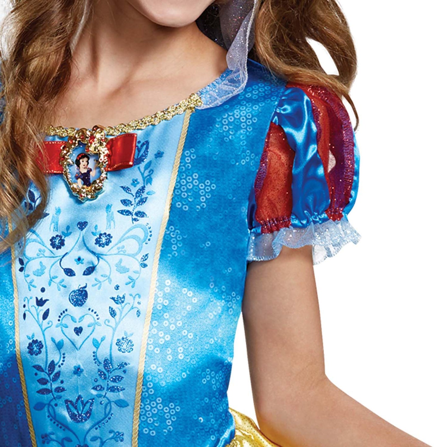 Disney Official Classic Snow White Costume Kids, Snow White Dress Up Outfit, Princess Costumes for Girls Fancy Dress, World Book Day Costumes for Girls, For 4-6 Years