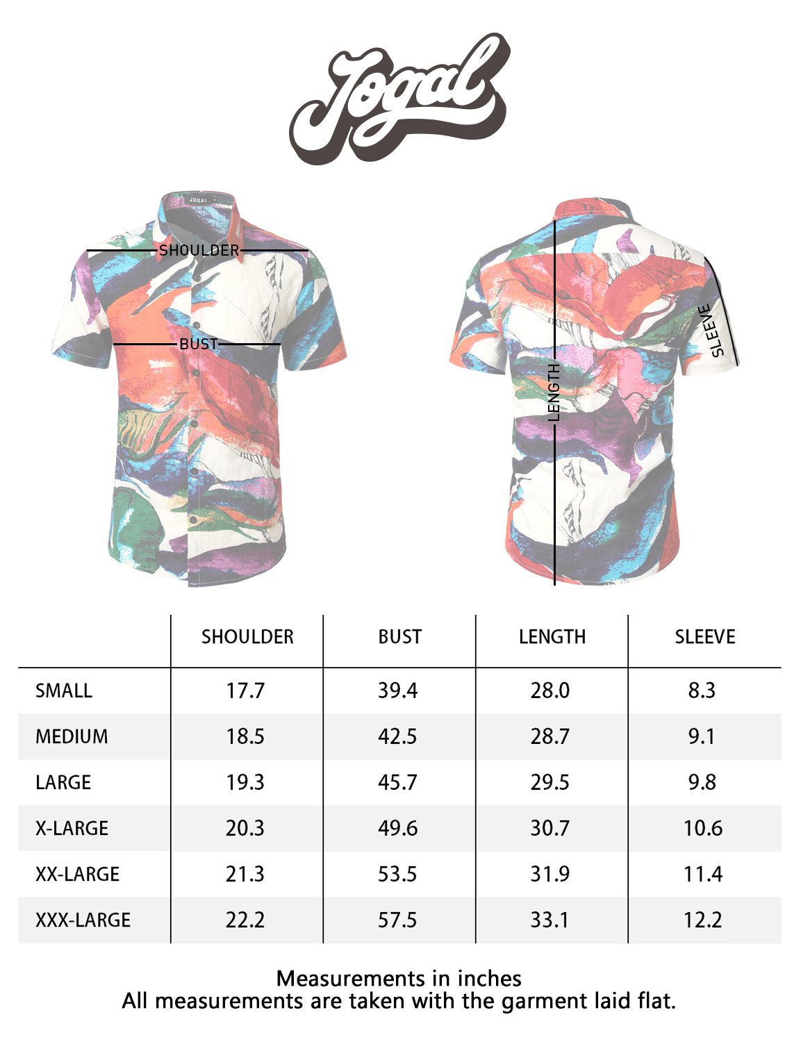 JOGAL Mens Flowers Casual Aloha Hawaiian Shirt X-Large WhitePeach