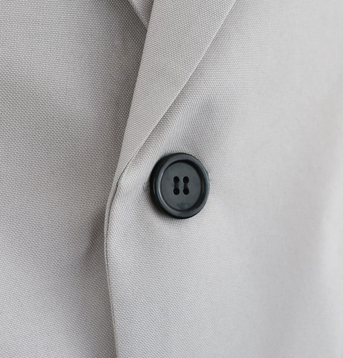 Mens Funny Journalist Costume - Grey Suit + White Tie + Curly Black (image 7)