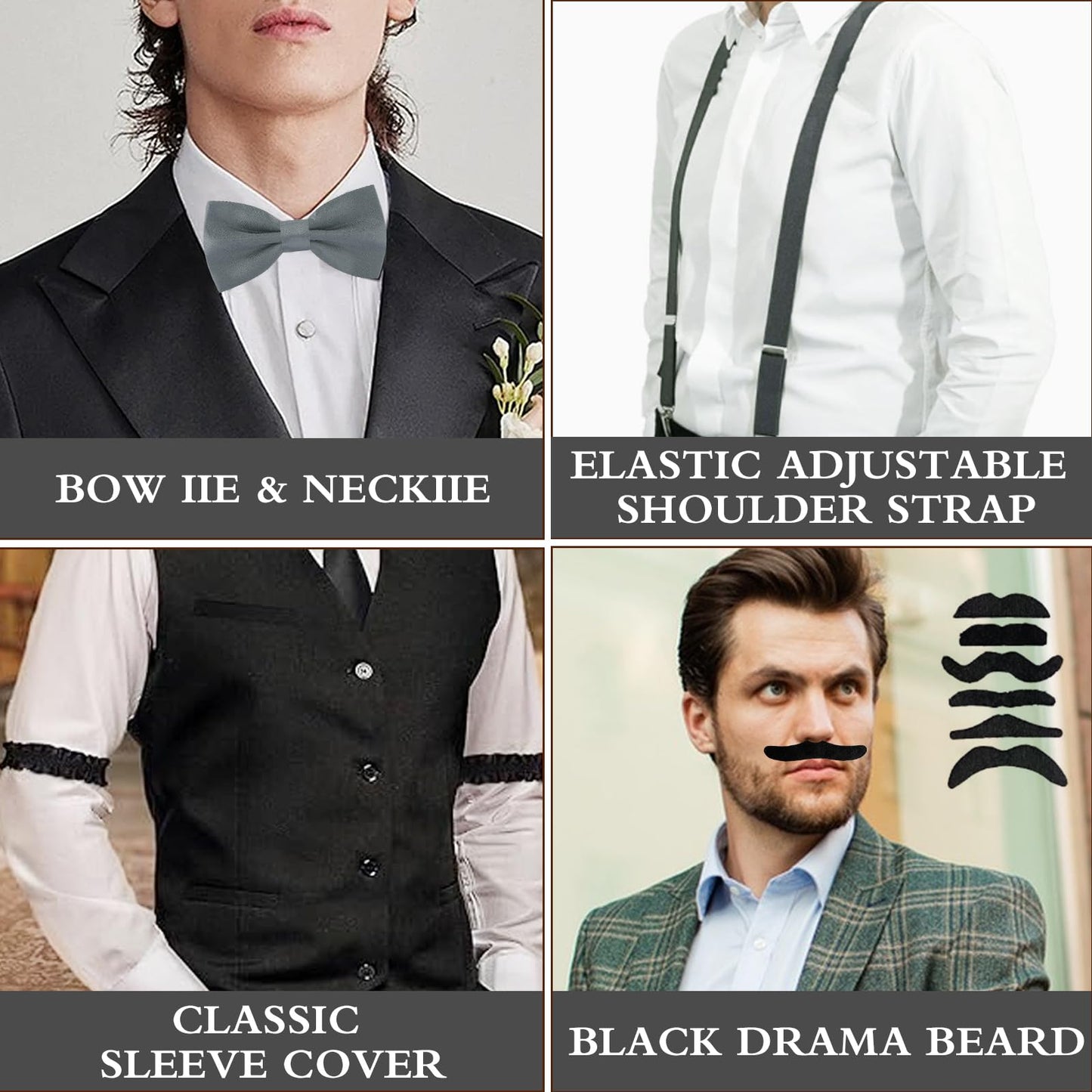 1920s Mens Costume - Roaring 20s Great Gastby Gangster Outfit