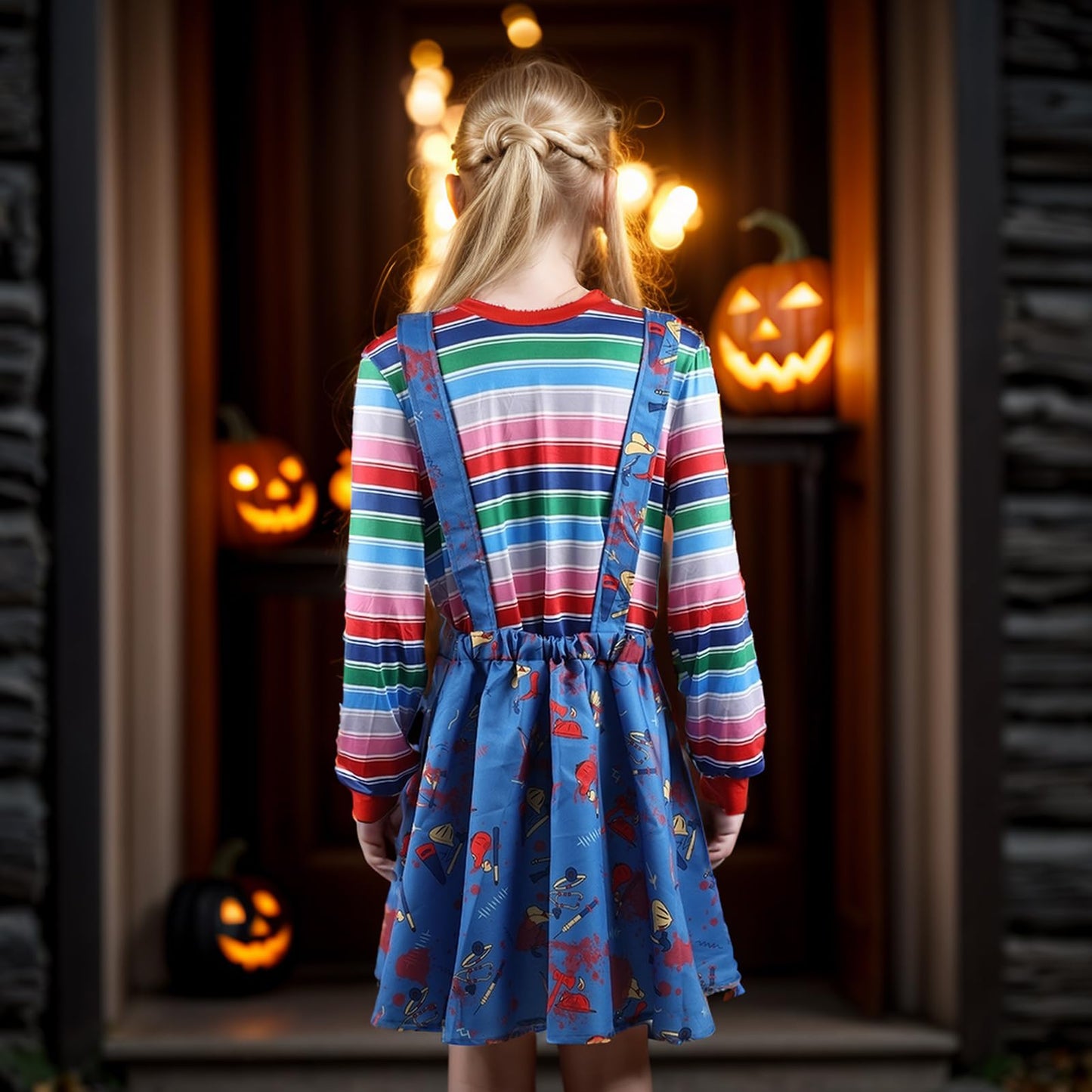 Maryparty Chucky Costume Adults Chucky Fancy Dress for Halloween Party (Style-1, S)