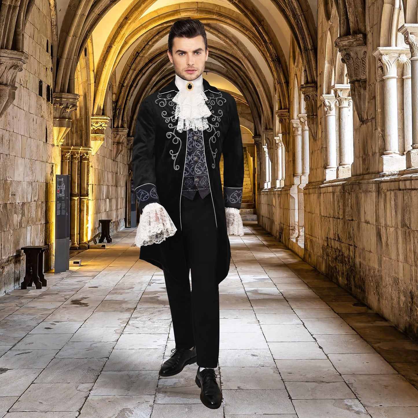 Medieval Clothing Men Costumes Medieval Steampunk Jacket - Gothic