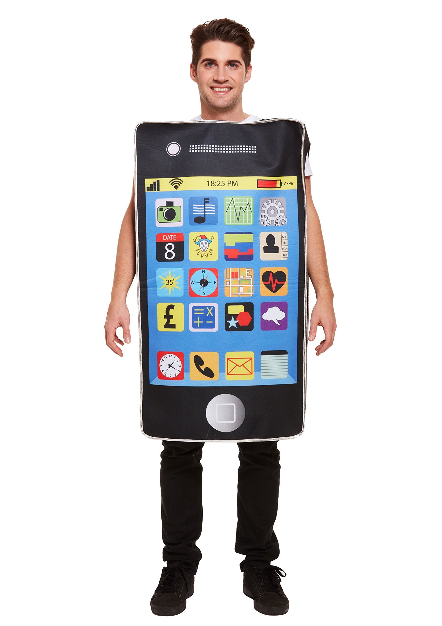 Adult Unisex Smart Phone Novelty Fancy Dress Costume for Men