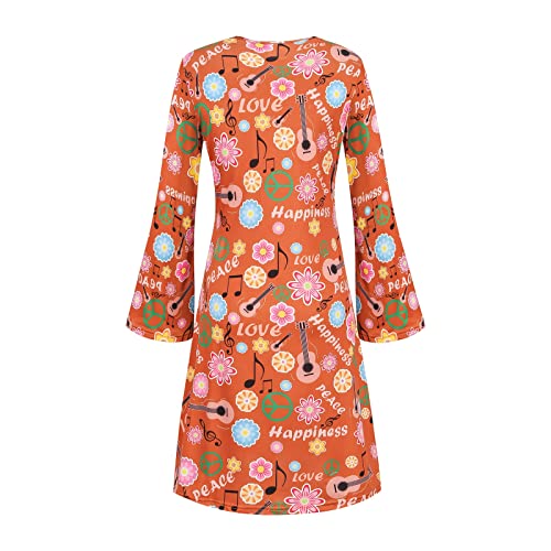 1960s-70s Hippie Costume Set (5 Pieces)