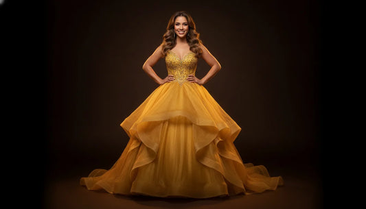 Belle golden ball gown costume ideas