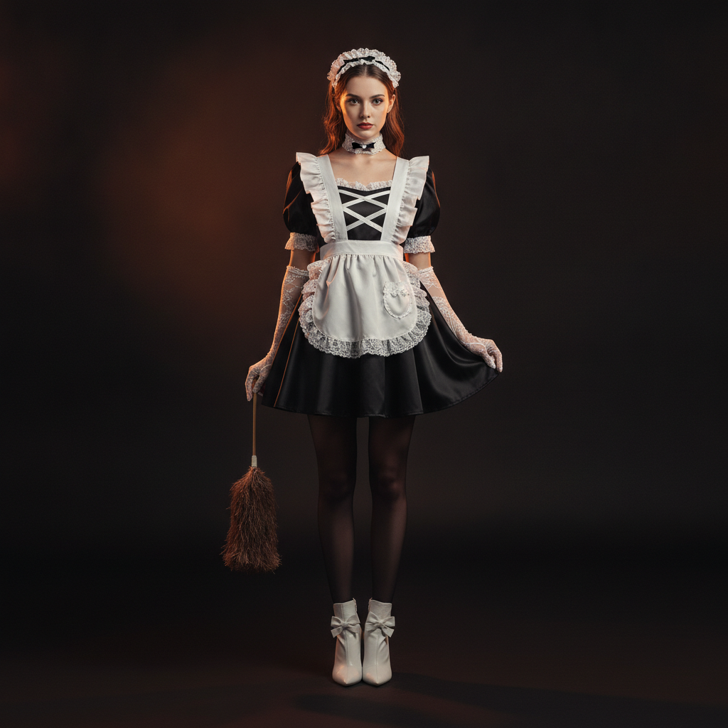 French maid fancy dress costume