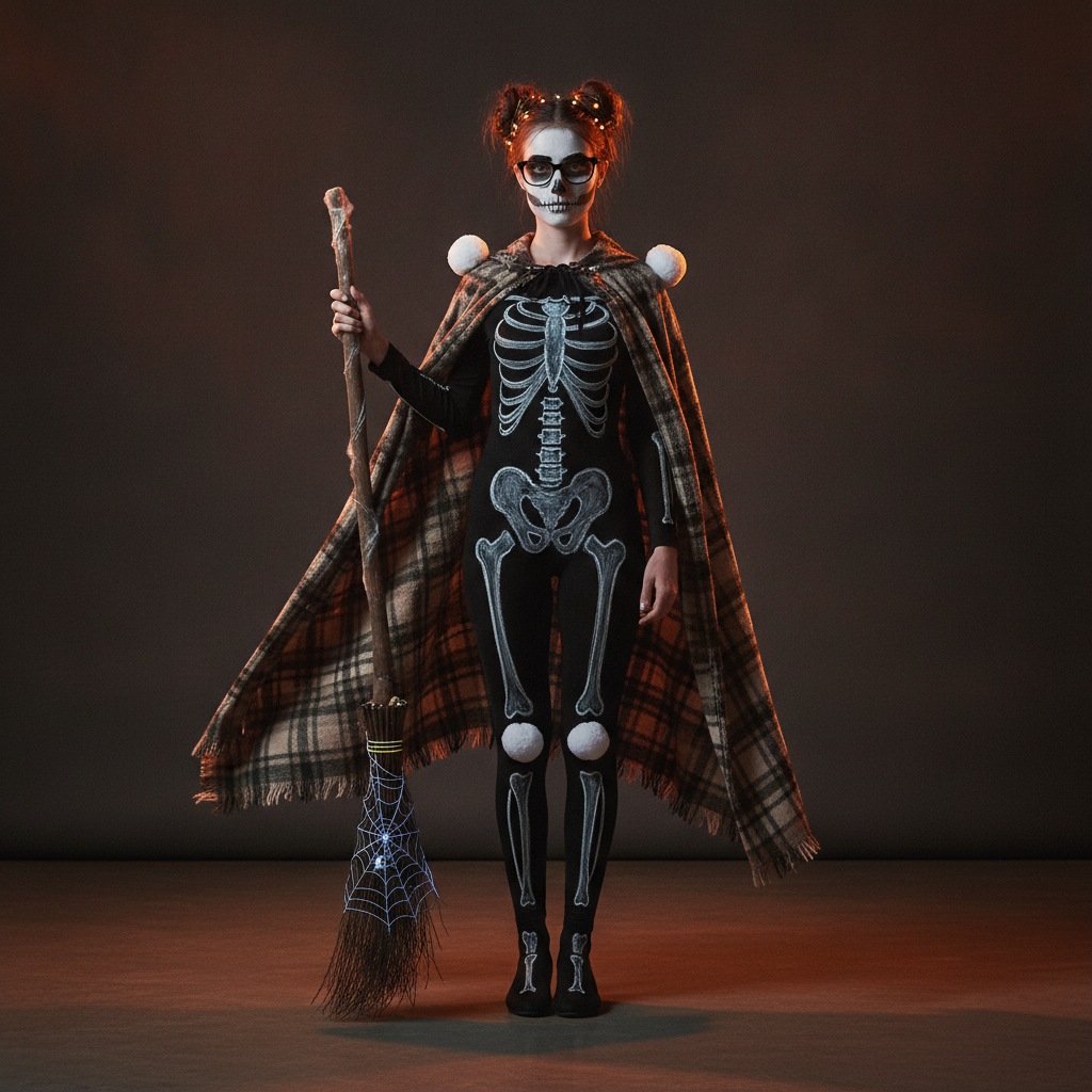 Homemade DIY Halloween costume from everyday clothes