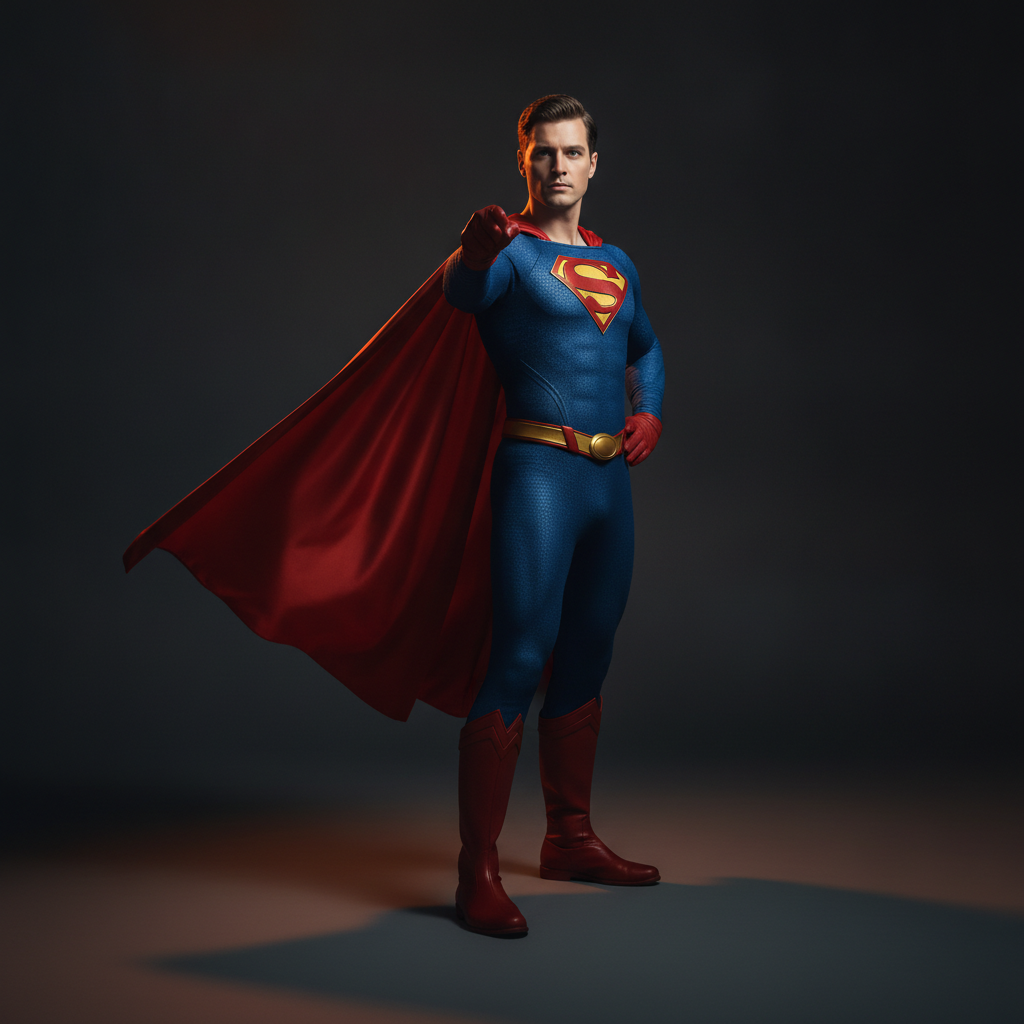Superman fancy dress costume