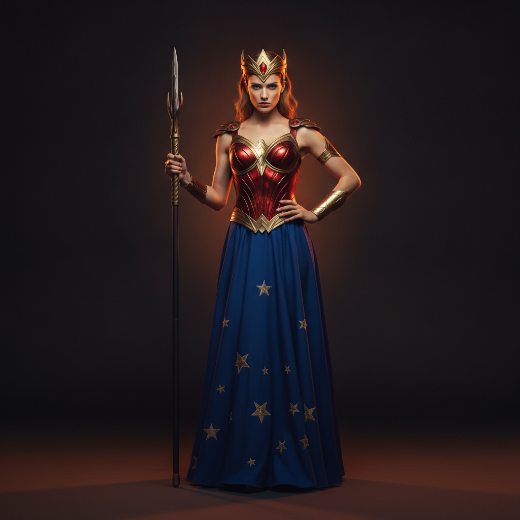 Wonder Woman superhero fancy dress costume