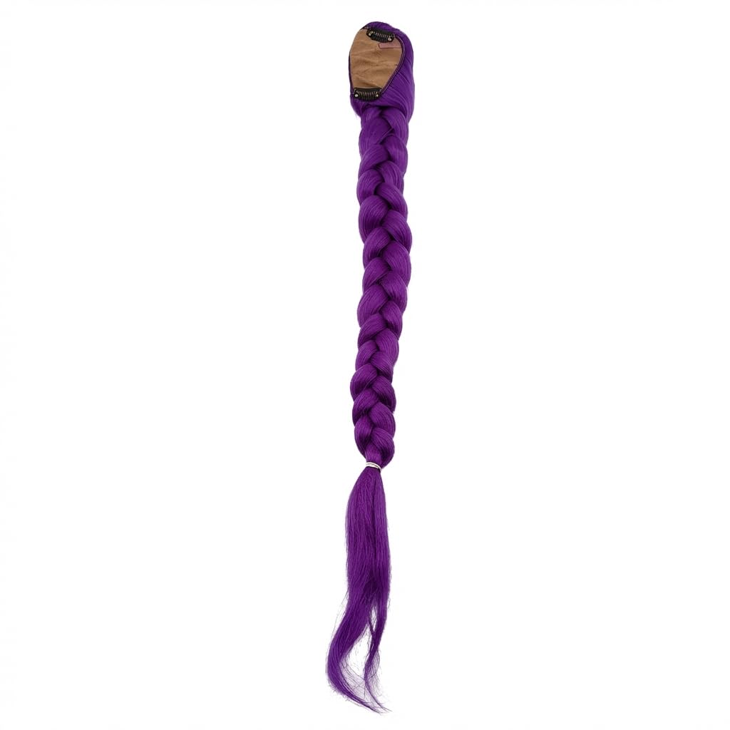 Rumi Wig Kpop Hair Wig with Purple Hair Extensions - Purple Hair