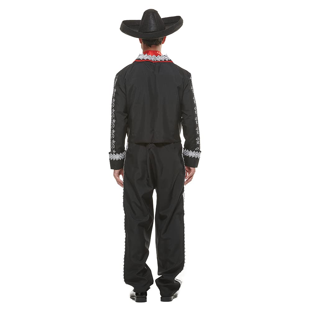 EraSpooky Men's Mariachi Costume Day of The Dead Costumes for Men Dia de los Muertos Size M
