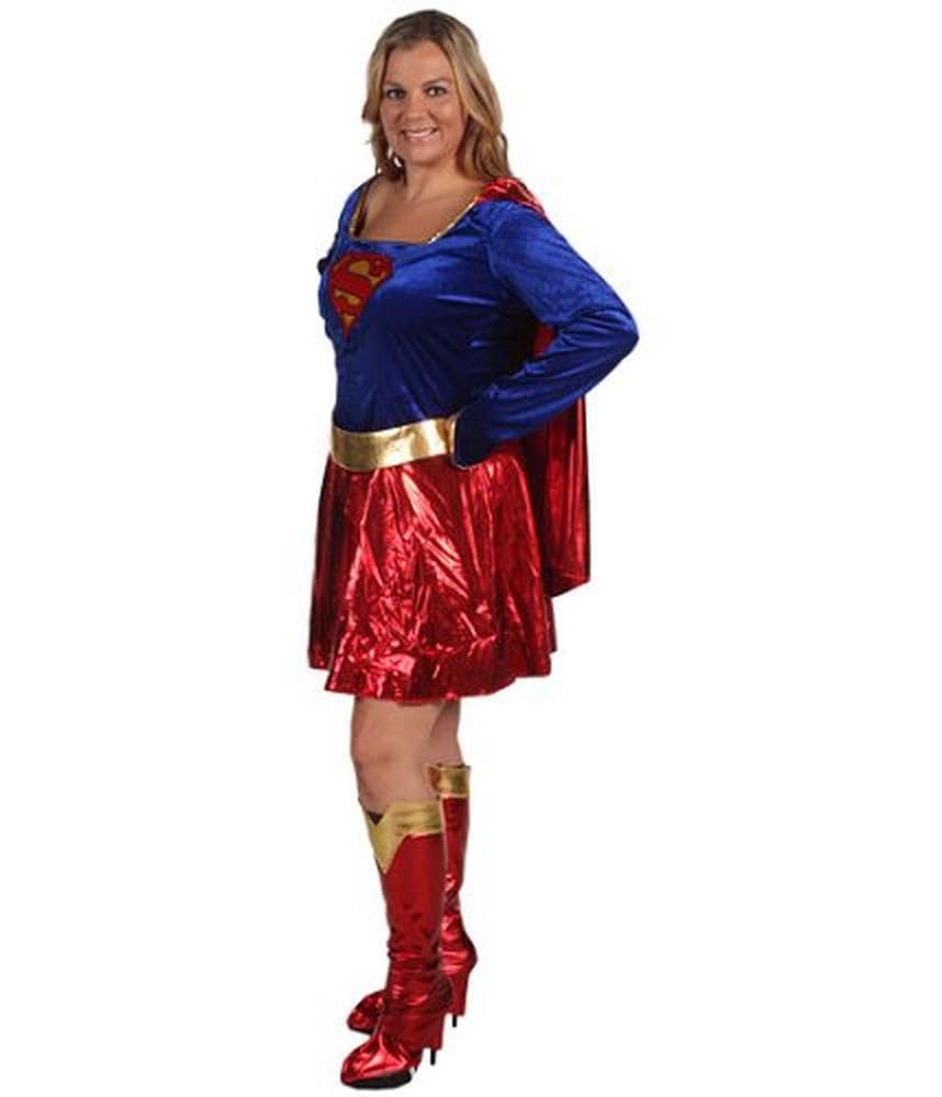 Rubies Official Supergirl Adult one piece Adult Costume Plus size Halloween