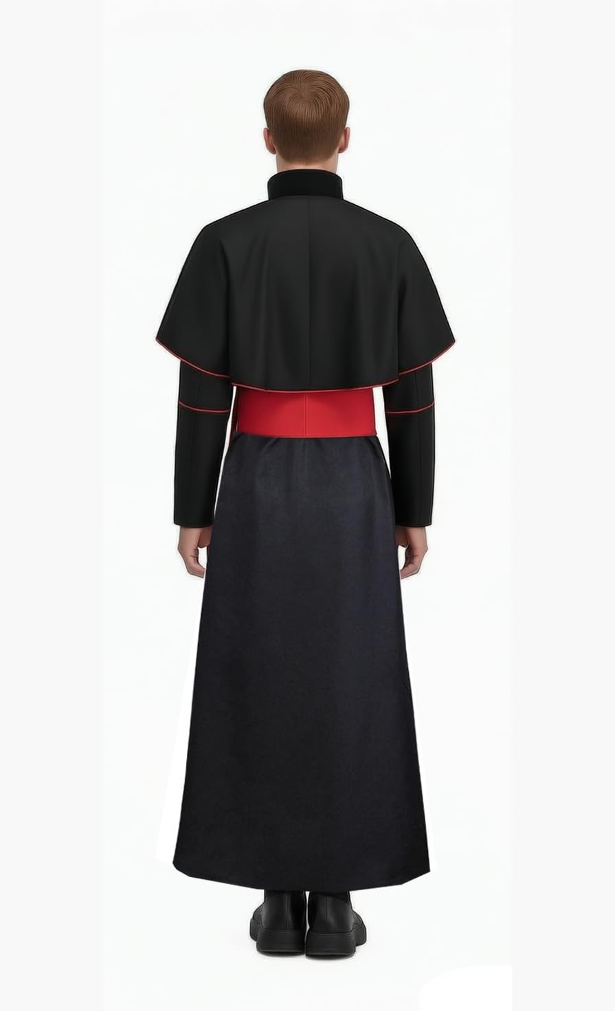 GOLDSTITCH Men's Tunic Costume Halloween Medieval Monk Priest Renaissance Cosplay Black XL