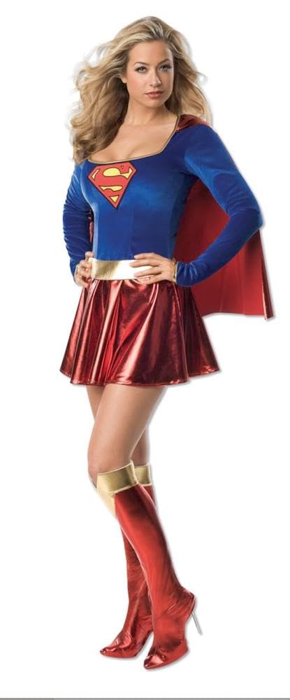 Rubies Official Supergirl Adult one piece Adult Costume Plus size Halloween