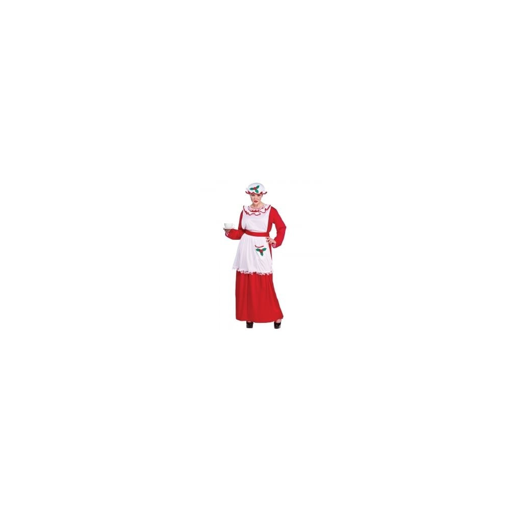 Mrs Santa Clause Plus Size Santa Costumes Full Range Available Traditional & Silly Mens Ladies Fancy Dress Outfits, Lady: XX LARGE, Red