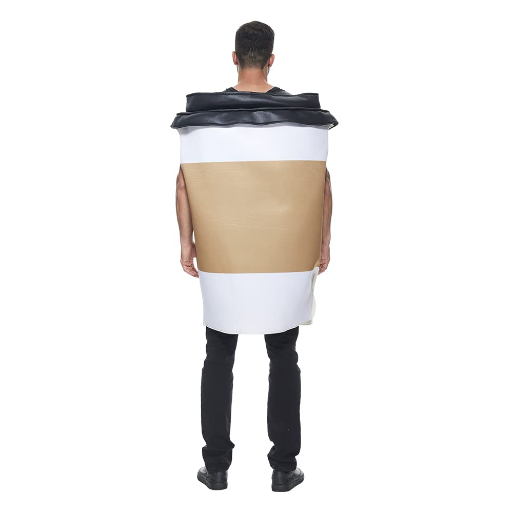 EraSpooky Coffee Cup and Bagels Bread Costume Food Drink Suit Halloween Party Adult Couple Fancy Dress