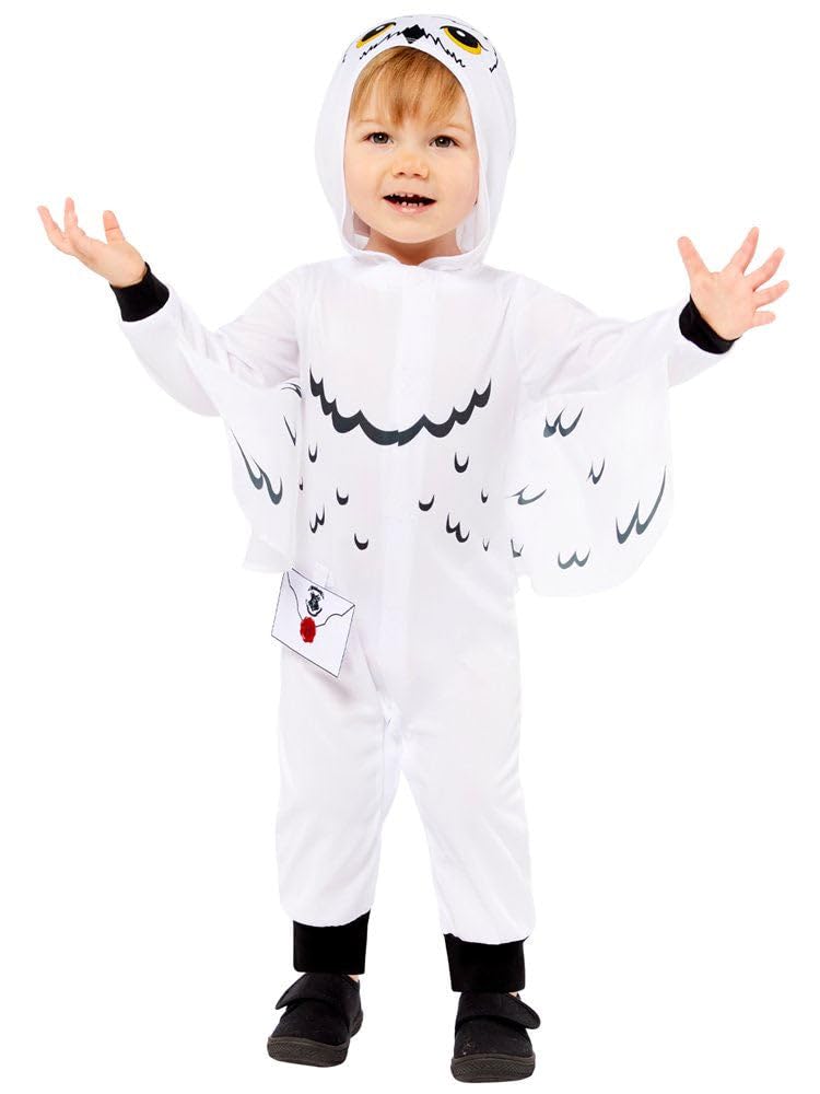amscan 9914631 Baby Toddler Hedwig Owl Fancy Dress Harry Potter Movie Costume Book Day Bird (18-24 Months), White
