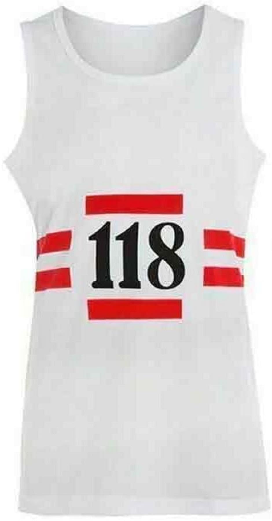 Adults 118 Marathon Retro Costume Set Sleeveless Vest Shorts (image 4)