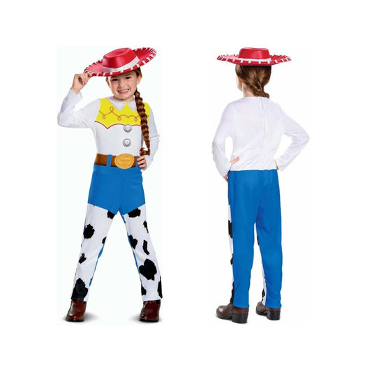 Disney Official Classic Jessie Toy Story Costume for Kids, Cowgirl Fancy Dress Outfit Toy Story Jessie Cow Girl Outfit, World Book Day Costumes for Girls XS