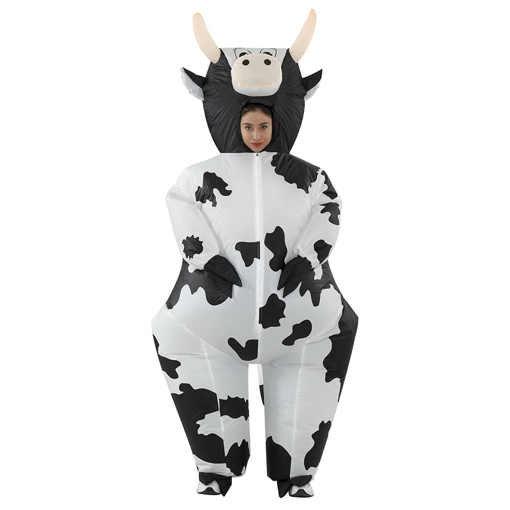 Inflatable Cow Costume Adult Blow Up Cow Costume Fancy Dress (image 3)