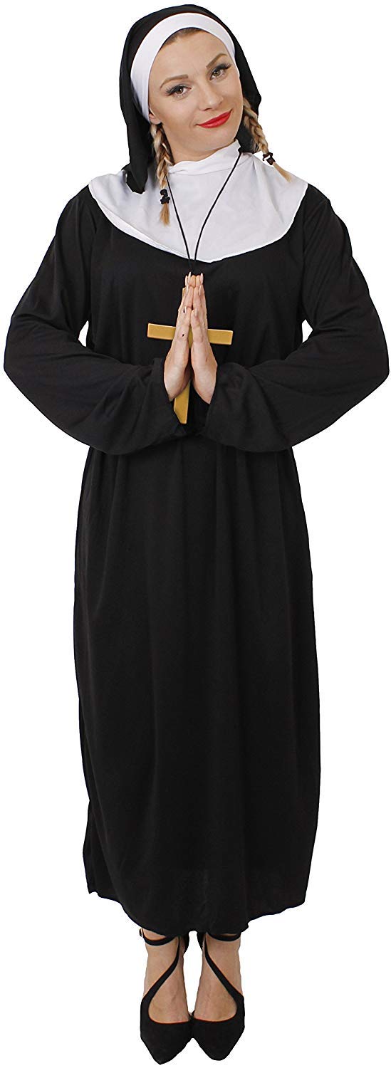 ILOVEFANCYDRESS - Nun and Priest Couple Costume for Adults (sizes S-XXL)