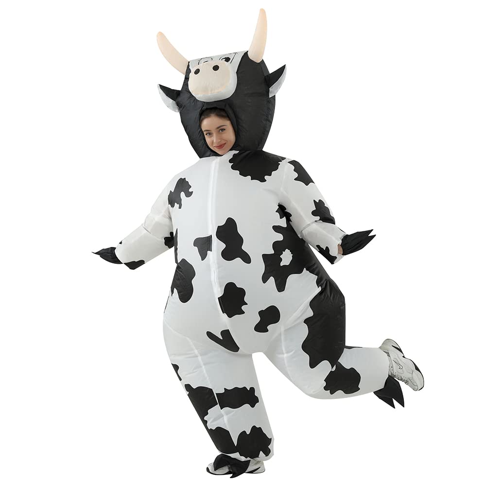 Inflatable Cow Costume Adult Blow Up Cow Costume Fancy Dress