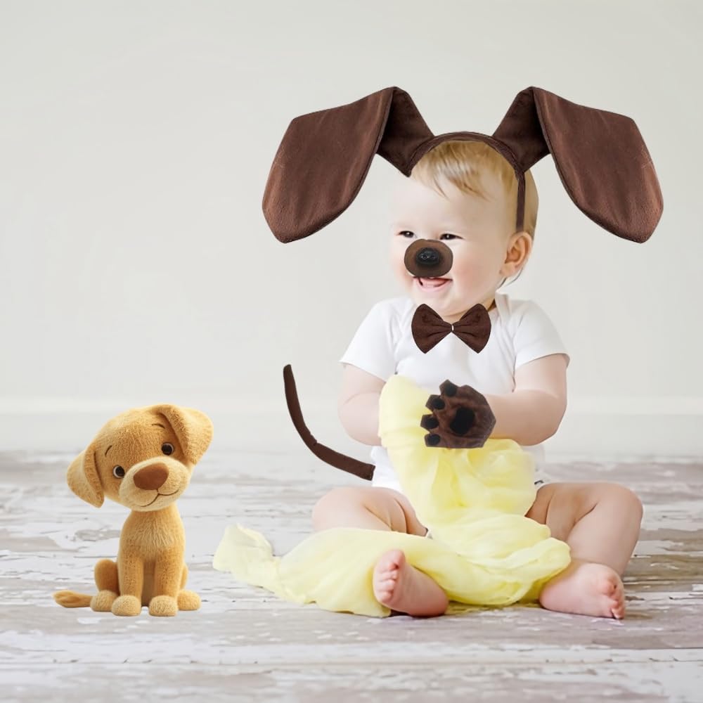 Puppy Dog Costume Set - Dachshund Dog Set Include Puppy Ears