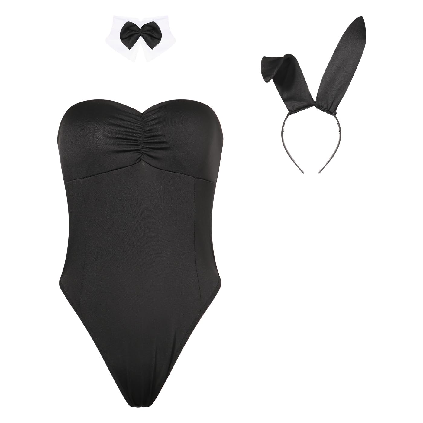 Bunny Girl Outfit Women Sexy Bunny Maid Costume One Piece Teddy (image 6)