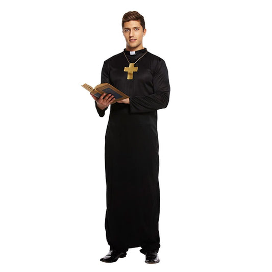 Adult fancy dress priest costume