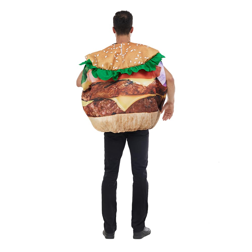 EraSpooky Adult's Hamburger French Fries Costume Halloween Couple Match Food Outfit