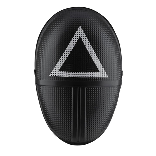 Squid Game triangle guard mask, adult, front view